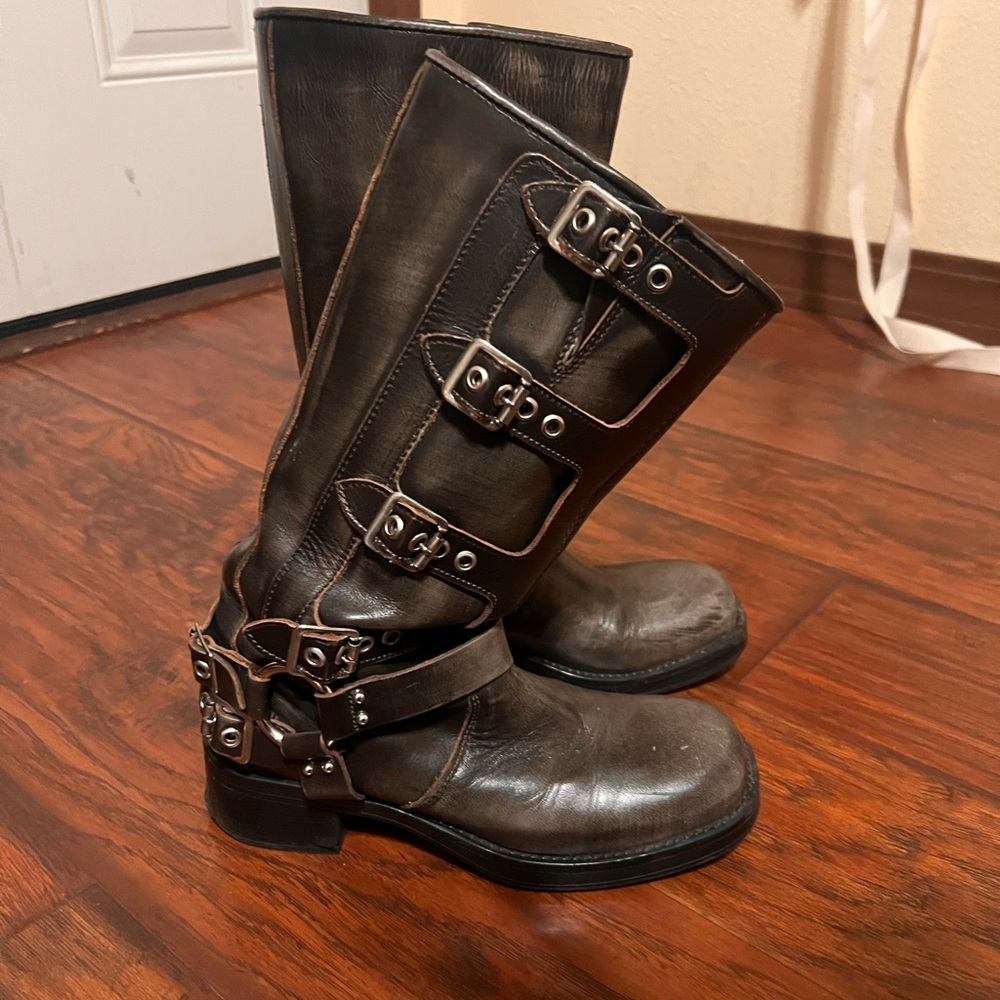 Steve Madden Moto Leather Boots